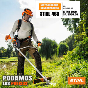 Motoguadaña y desbrozadora STIHL fs 460 2.95 hp/2,2 kw, DM 300
