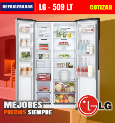 Refrigeradora LG LS51BPP Side By Side Smart Inverter 509L Plateado