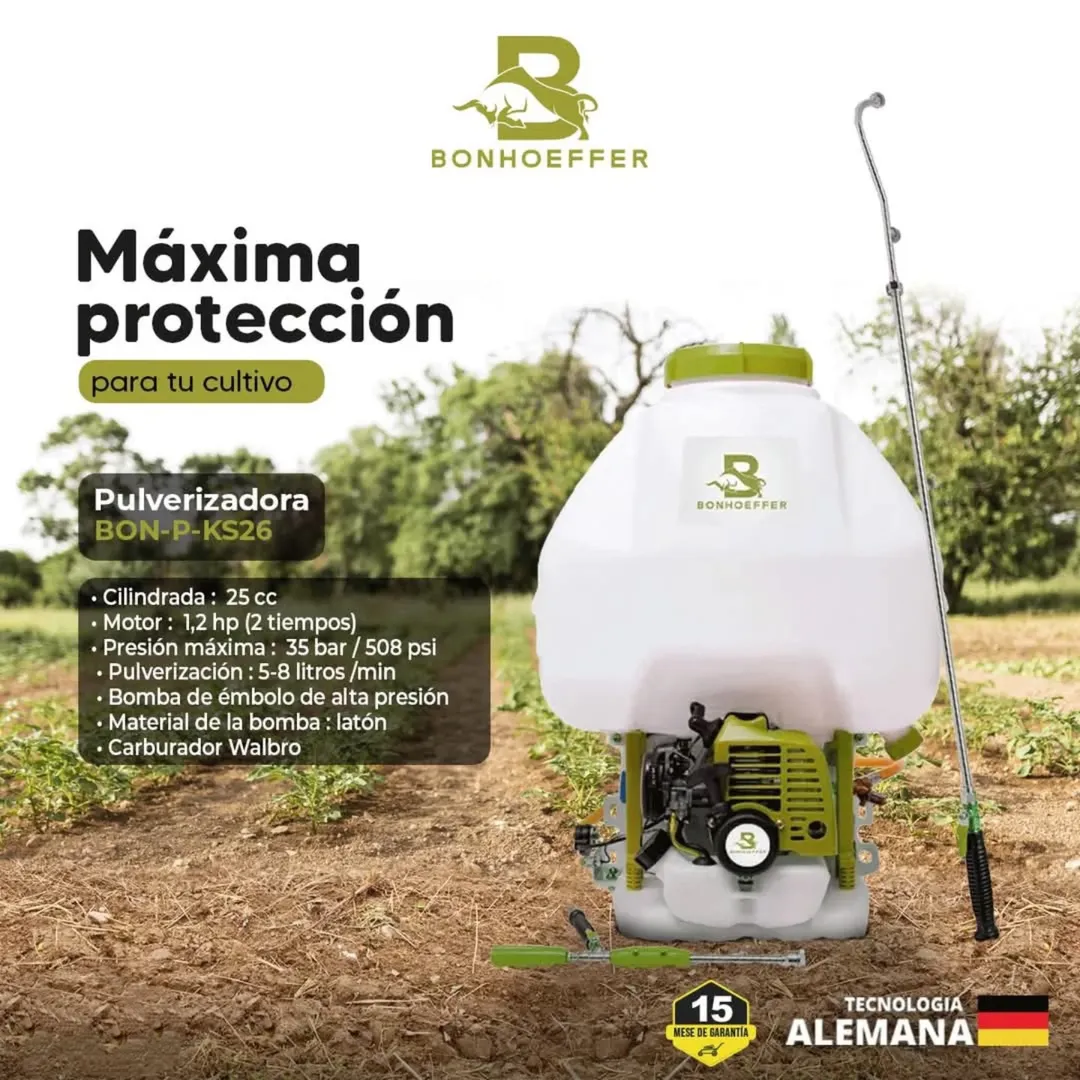 Mochila fumigadora a gasolina 25L BONHOEFFER BON-P-KS26