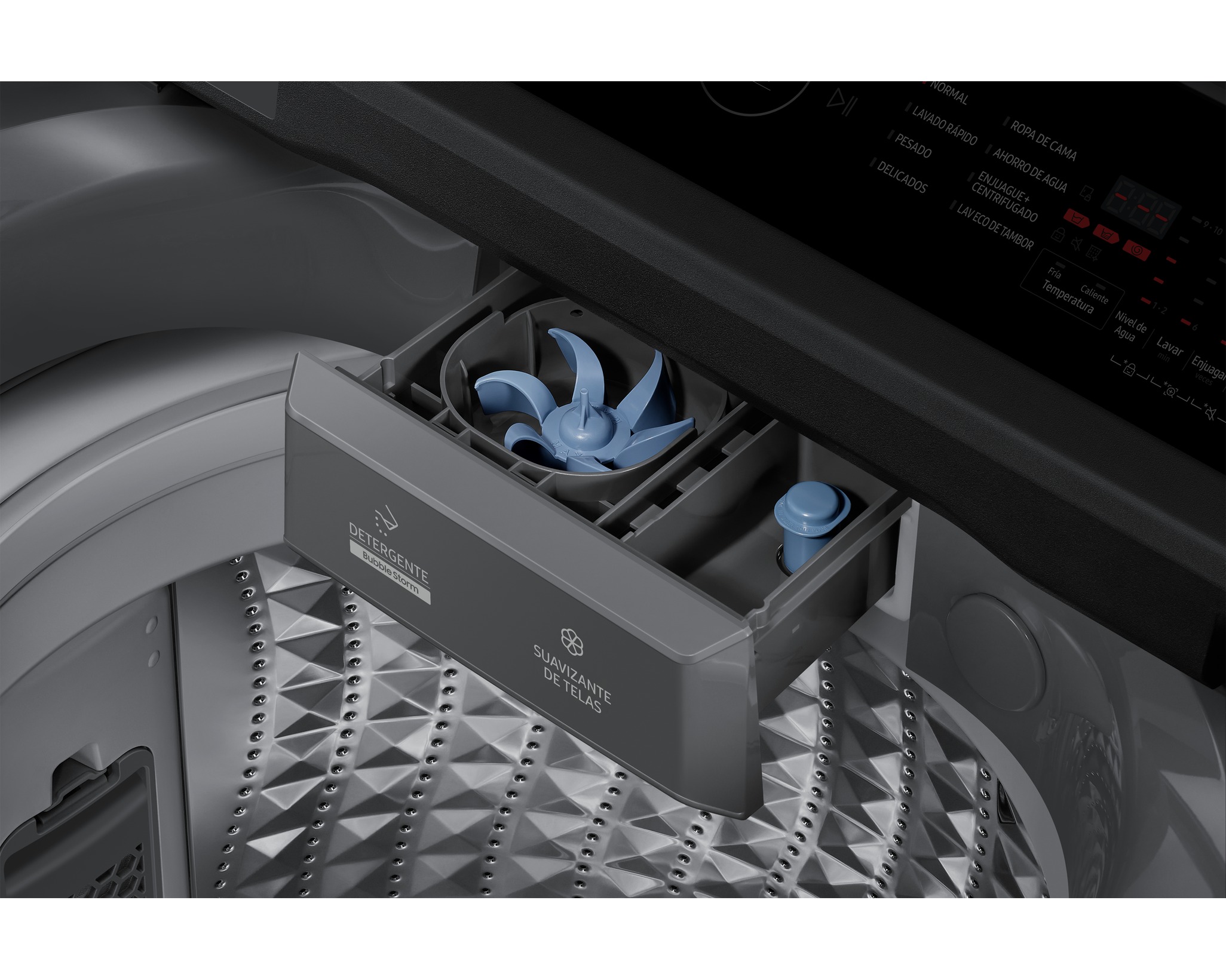 Lavadora SAMSUNG ecoBubble 19k WA19CG6441PE Gris grafito - Imagen 3