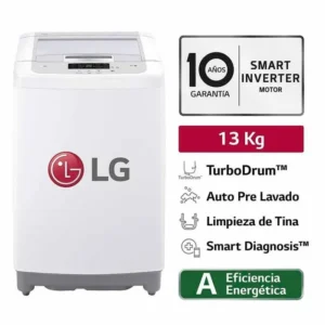 Lavadora LG modelo WT13DPBK 13 kg TurboDrum carga superior