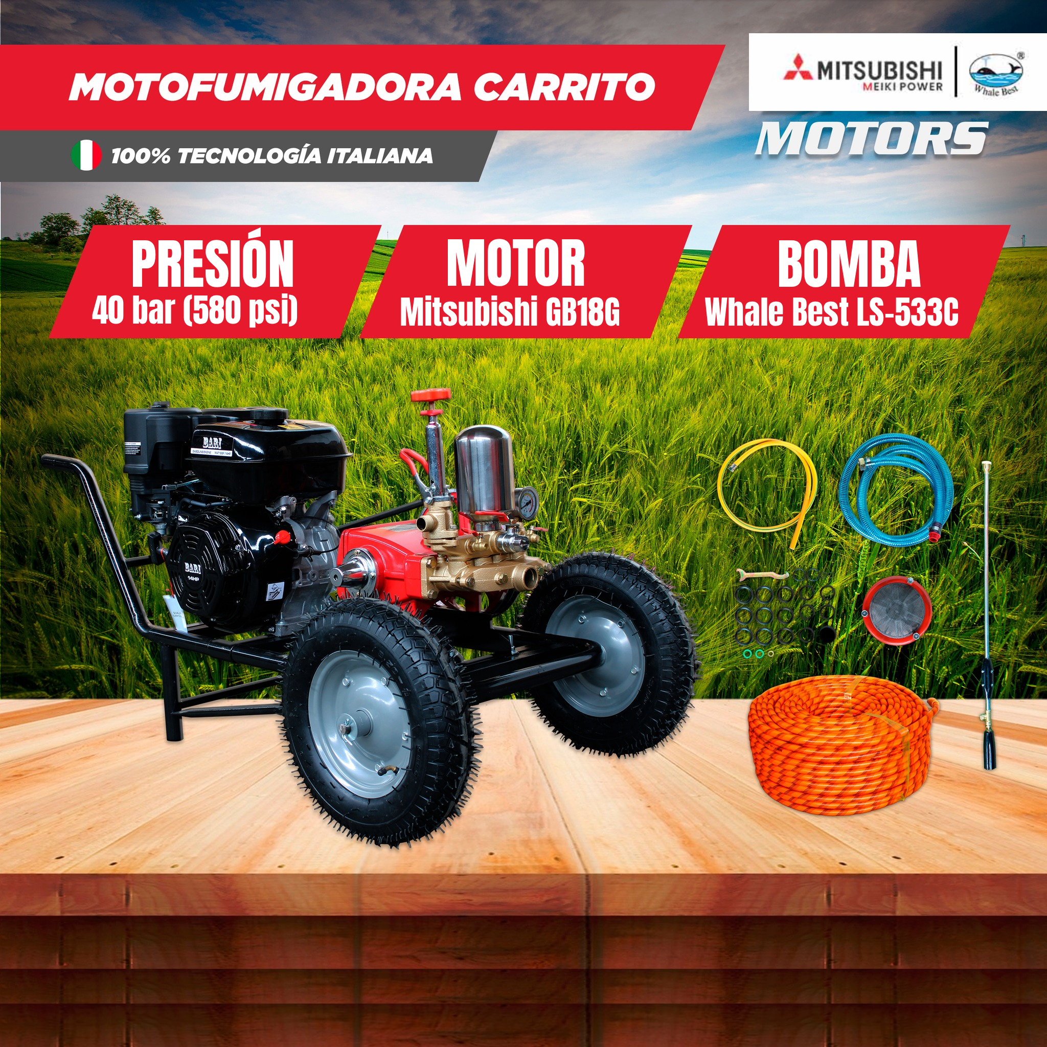 Bomba estacionaria LS-533C / GB18G