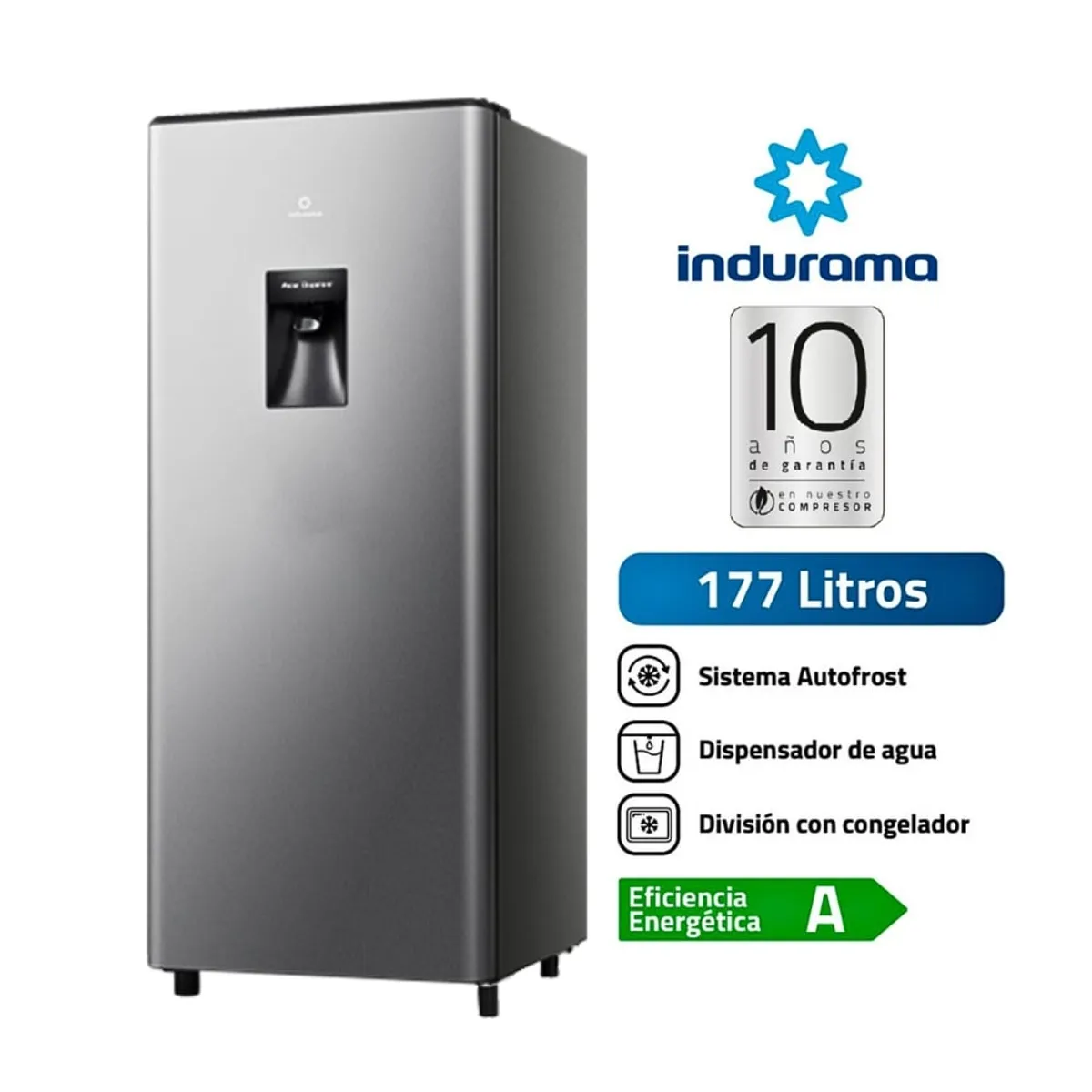 Refrigeradora Indurama RI-289D 177L Autofrost Croma