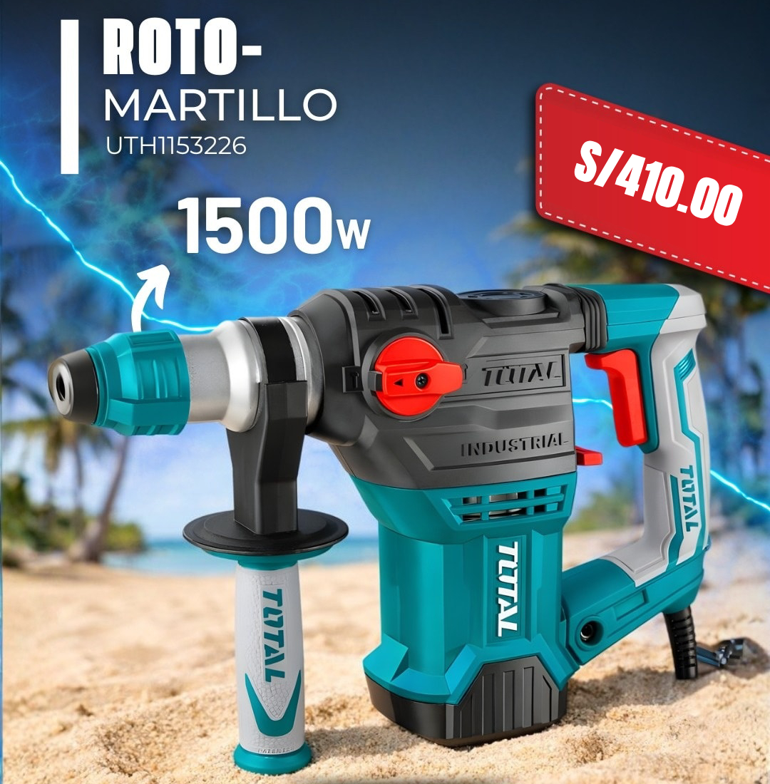 Rotomartillo SDS+32mm 1500w 850rpm 4400bpm 5.5j