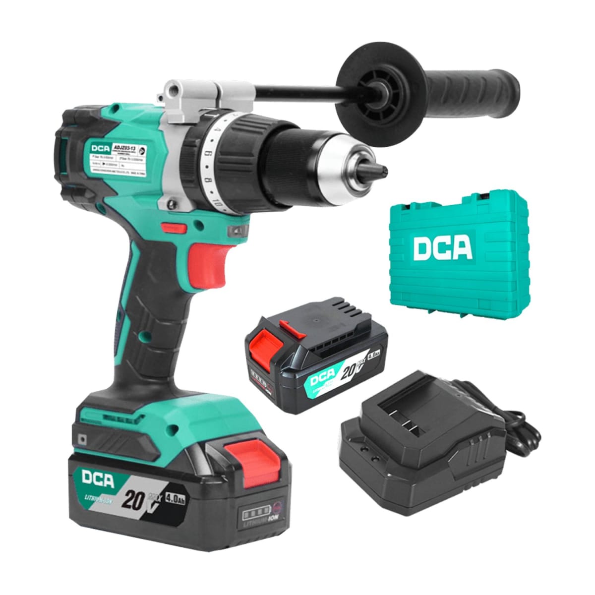 Taladro percutor atornillador inalámbrico 20v 4.0amp marca DGA - Imagen 3