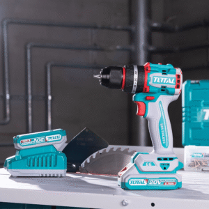 Taladro atornillador/percutor 13mm marca total 20v 66Nn 2bat x 2ah Brushless